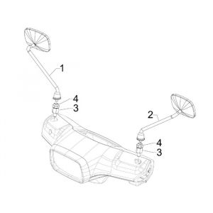 Spiegels Vespa S 50 2-takt AC