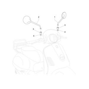 Spiegels Vespa LXV 4-takt 2V 25km/u