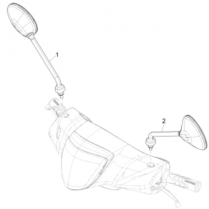 Spiegels Piaggio Liberty 50 4-takt AC IGET 3V Euro 5