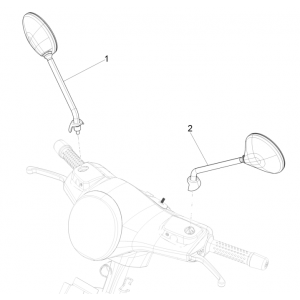 Spiegels Vespa GTS 125 IE ABS Euro 5 2021