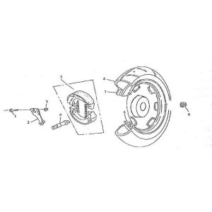 Achterwiel - Remschoenen Turbho RG50 125
