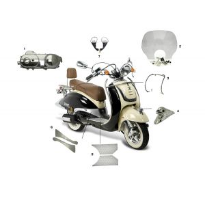 Accessoires AGM Retro 4-takt Pimp