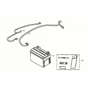 Battery - tool box Sym Fiddle III 50 E3