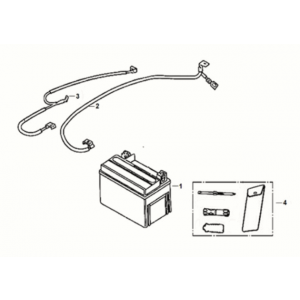 Battery - tool box Sym Mio 50I E5