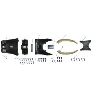 Beenschild- Treeplank Turbho CX 50 4-takt