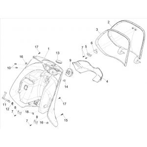 Beenschild Piaggo Zip 50 4-takt IGET 3V Euro 5