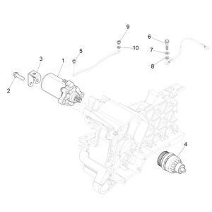 Bendix - Startmotor Piaggio Zip 50 4-takt IGET 3V Euro 4