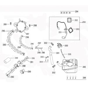 Benzinetank - Tankvlotter - Vacuümkraan Benzhou ZN50QT-36 zwart