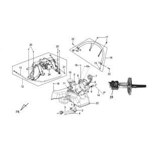 Benzinetank - Tankvlotter - Vacuümkraan/ Benzinevlotter Sym Mio