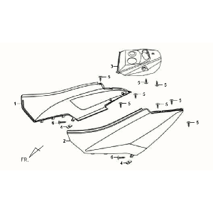 Motorschermen Sym Orbit Silvery S880S