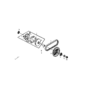 Variateur - V-snaar Sym Fiddle III Matt Black