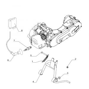 Bobine- CDI - Middenstandaard Moto Martin Tir 10 inch 50 2-takt AC 45km/u