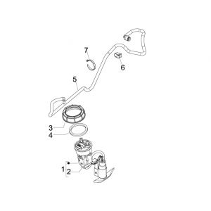 Benzinepomp Piaggio Beverly 300 IE ABS Euro 4 2016-2020