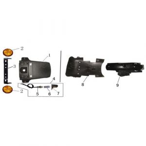 Achterspatbord BTC Bellagio (12 inch) 16
