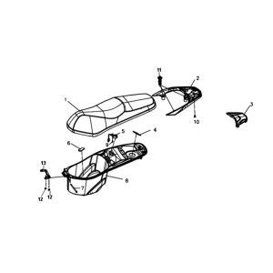 Buddyseat / achtergreep Sym Symphony ST E3