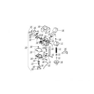 Carburateur - Choke Kymco Filly 4-takt zilver