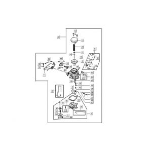 Carburateur Kymco Agility RS 4-takt wit 09
