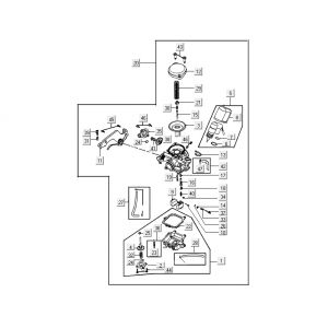 Carburateur Kymco Delivery 4-takt zwart
