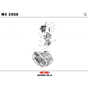 Carburateur Rieju MX rood 2010 2-takt