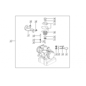 Carburateur Kymco Super8 Street 50i Euro 4 Mat Grijs