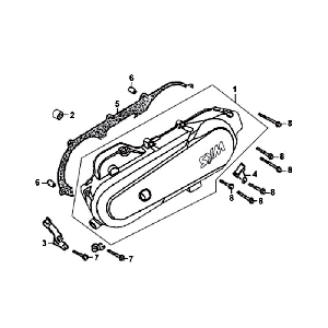 Carterdeksel Sym Fiddle White WH8018P