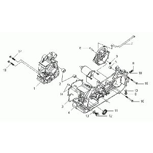 Carter - Startmotor Sym VS 125 Euro 3