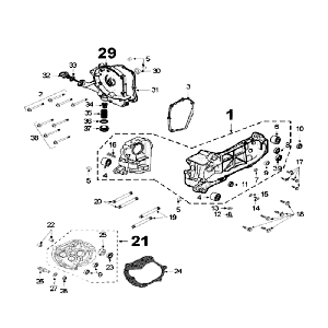 Carter Peugeot V-Clic 50 4-takt AC Zwart