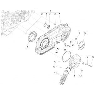 Carterdeksel Vespa Sprint 125 3V IE ABS