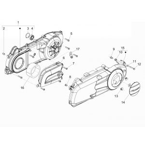 Carterdeksel Piaggio Beverly 300 IE ABS Euro 4 2016-2020