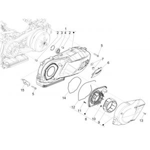 Carterdeksel Piaggio Medley 125 IE ABS Euro 4 2016-2019