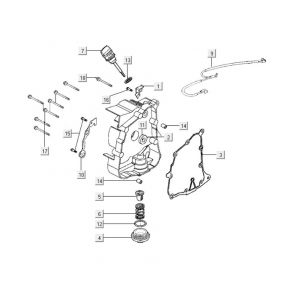 Carter - Peilstok - Oliefilter Kymco Like 125