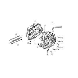 Carter - Carterdeksel - Kickstarteras Kymco K-Pipe 4-takt Wit