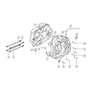 Carter Kymco Activ 50 4-takt zilver