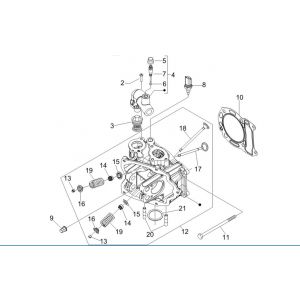 Cilinderkop Vespa GTV 250 IE 4V