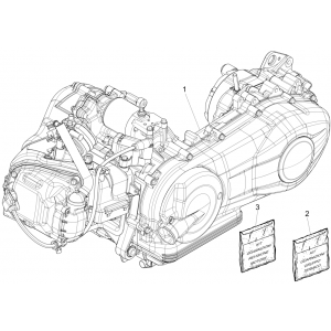 Motorblok compleet Vespa Primavera 125 3V IE ABS