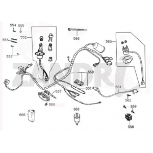 Contactslot - Kabelboom BTC Riva Sport flat mat antraciet