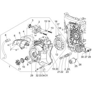 Waterpomp - Oliefilter Gilera Runner 200 VXR 4-takt 2006