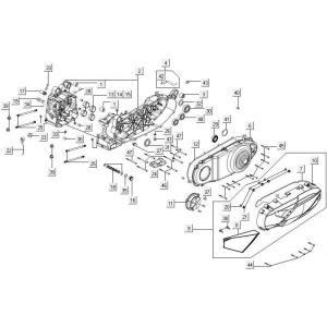 Carter - Carterdeksel Kymco New Downtown 350i ABS