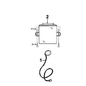 CDI - Antenne Peugeot Elyseo zwart