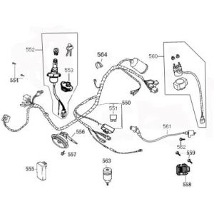 Elektrische delen Benzhou ZN50QT-36 zwart