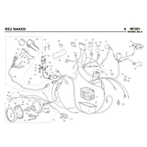 Elektrische delen Rieju Rs2 Naked blauw 2005 2-takt