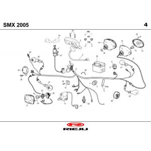 Elektrische delen Rieju SMX zwart 2006 2-takt