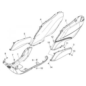 Onderspoiler Piaggio Fly 50 4-takt AC