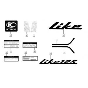 Emblemen - Stickers Kymco Like 125