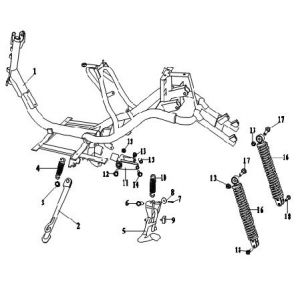 Frame - Schokbreker- Motorophanging Fosti Veneri