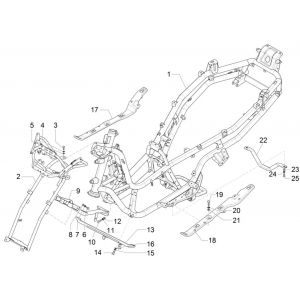 Frame Piaggio MP3 300 ie LT Business - Sport (met en zonder ABS) 2016-2018