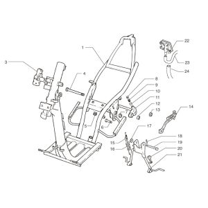 Frame Beta Ark-k 50 2-takt AC zilver 2006