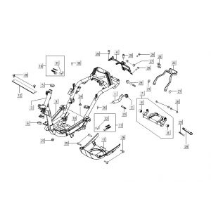 frame Kymco Sento 50 4-takt Wit