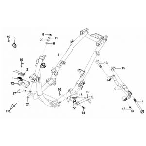 Frame - Motorophanging Sym Mio
