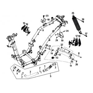 Frame / motorophanging Sym Symphony ST E3
